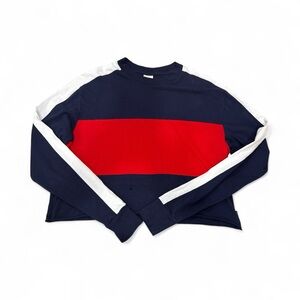 TNA Navy, Red, and White Crew Neck Sweater